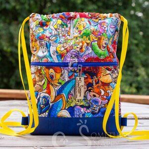 Something Snappy Sketchy Disney Drawstring Backpack